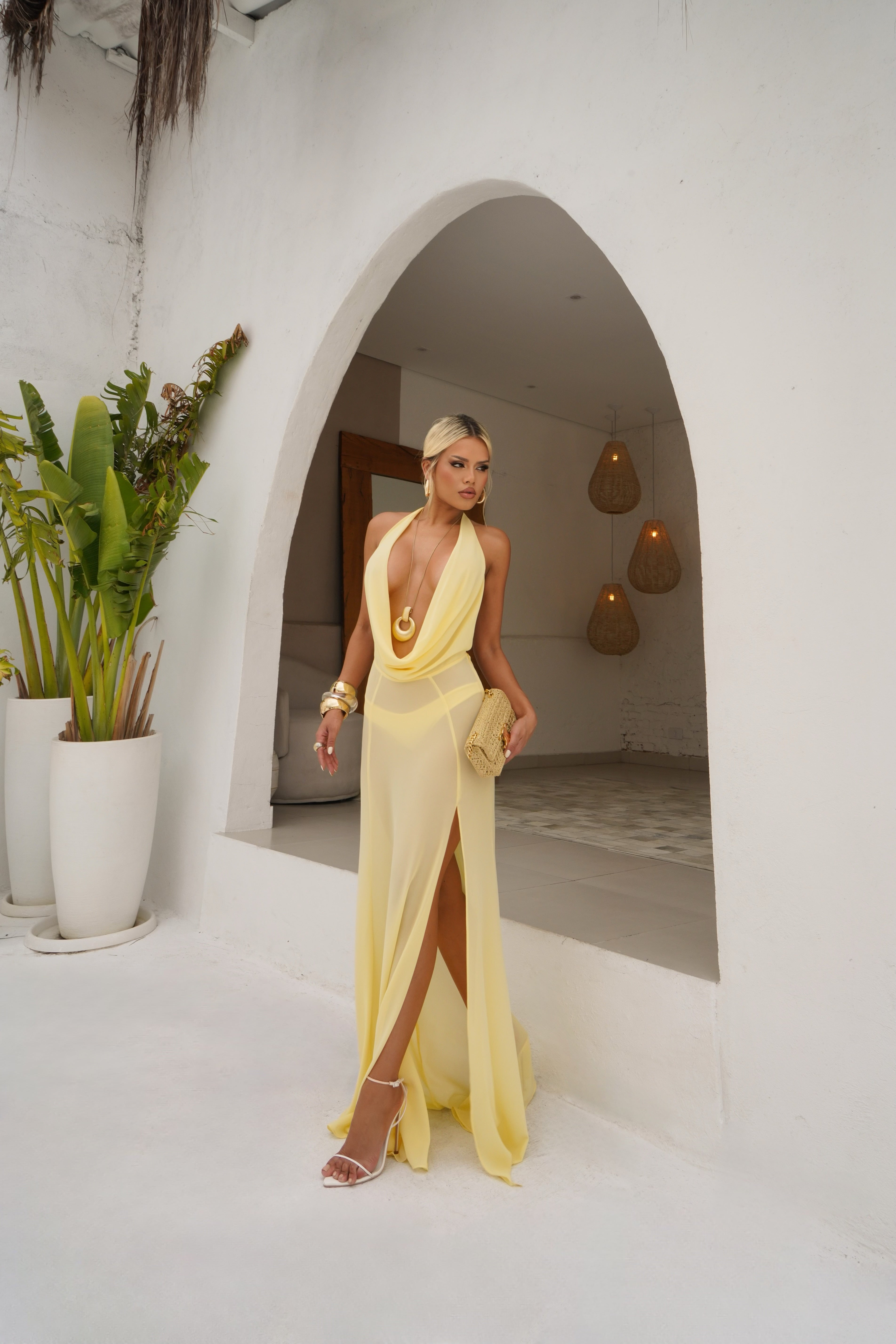 Vestido Hailey Amarelo
