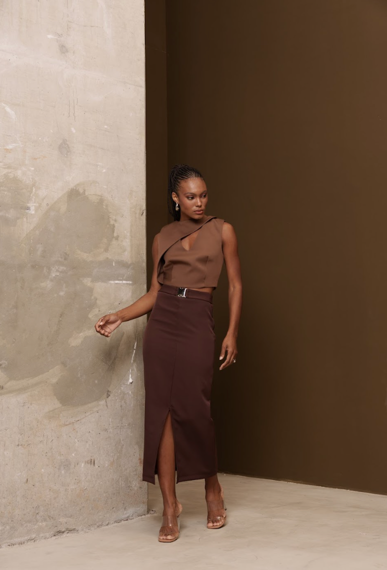 Top Zaha Marrom Terroso