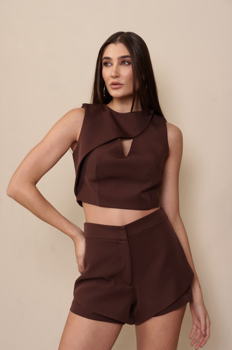 Top Zaha Marrom Café