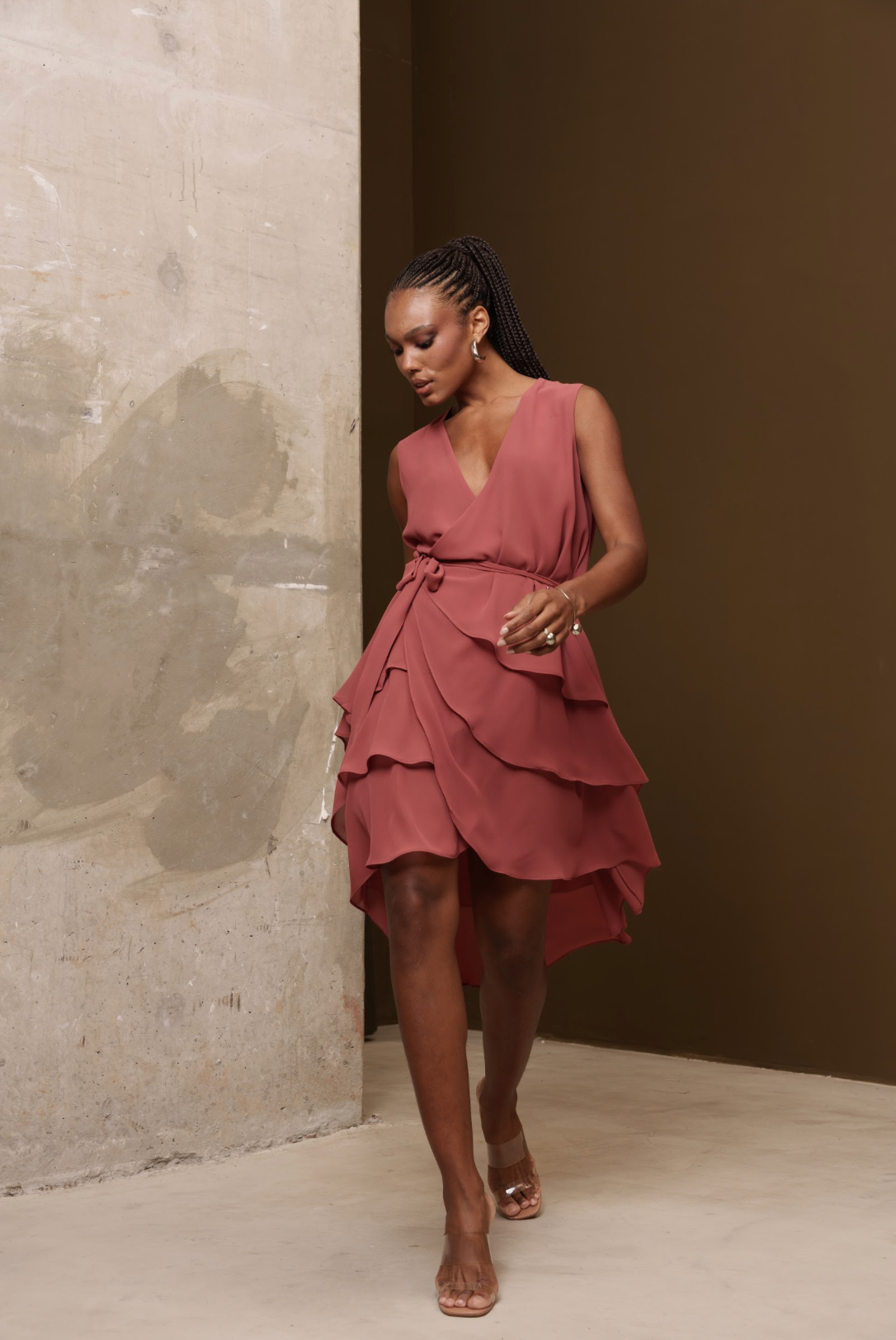 Vestido Arya Rosa Queimado