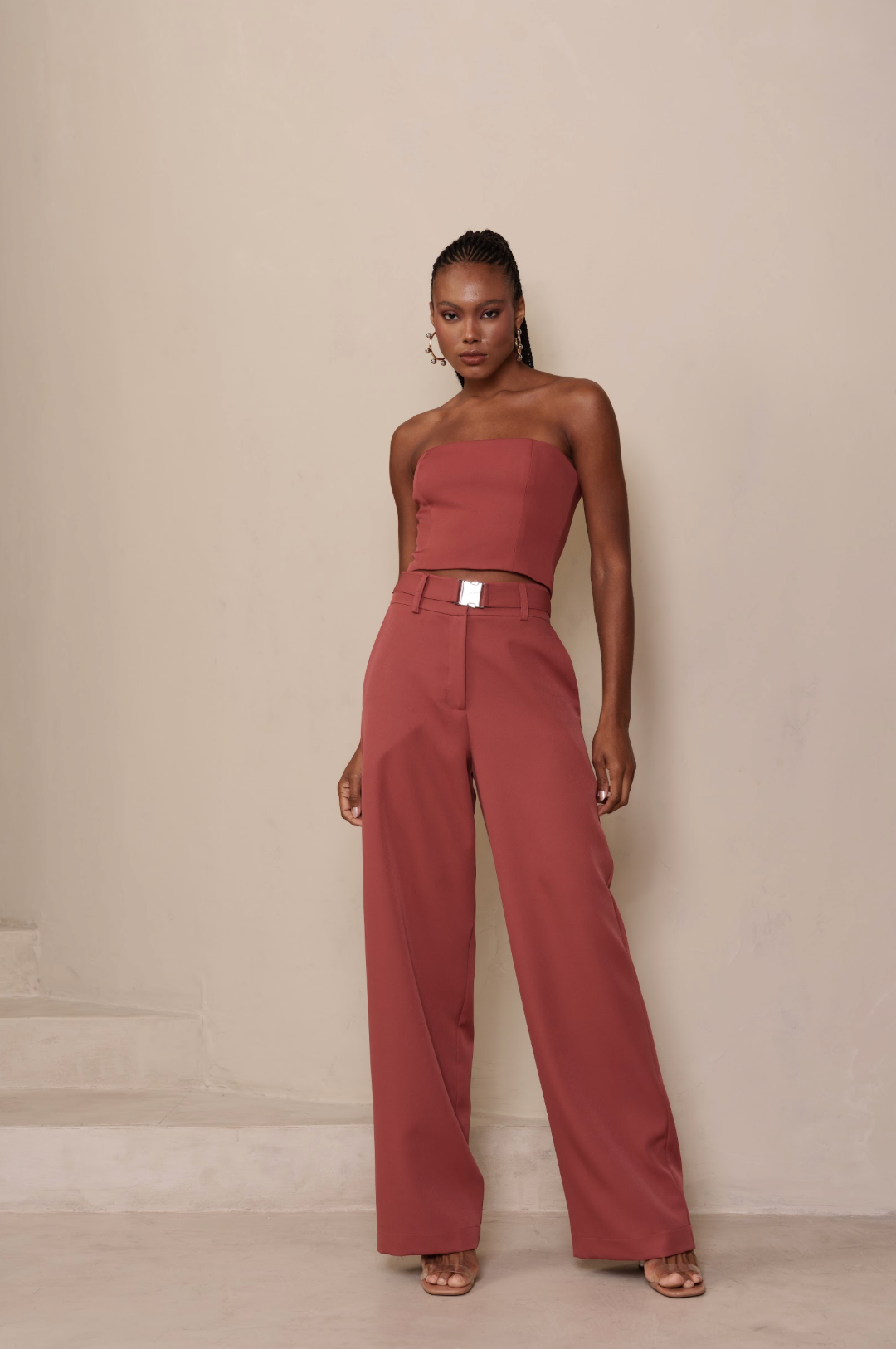 Calça Francesca Rosa Queimado