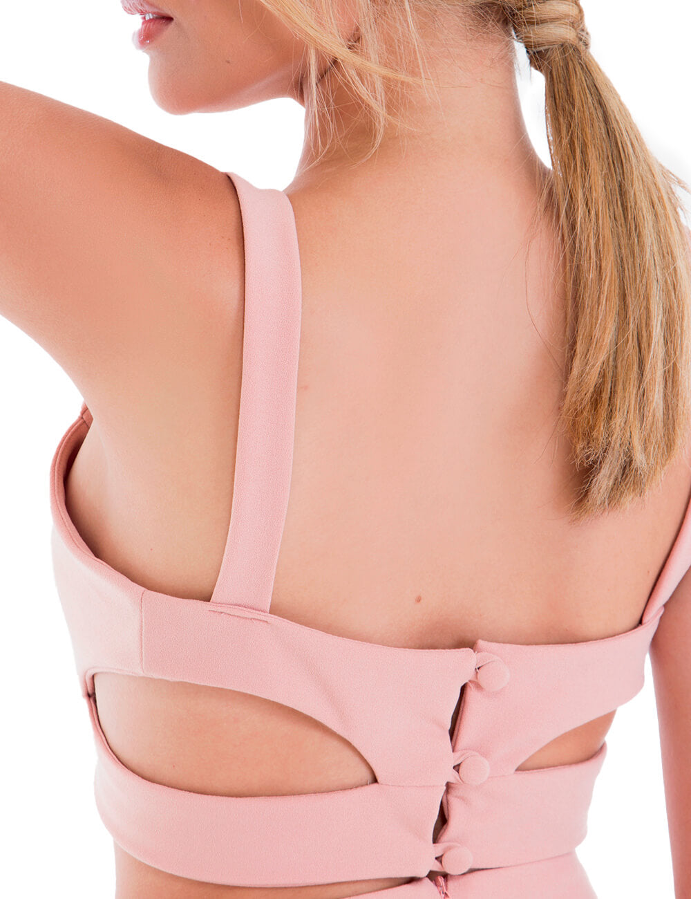 Cropped Recortes Rosé