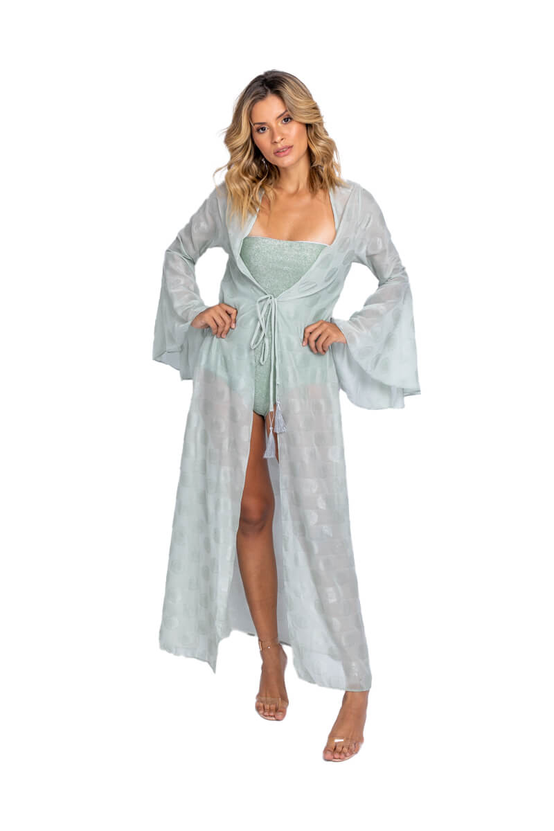 Saída Manga Flare Verde