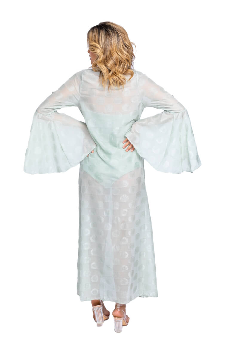 Saída Manga Flare Verde