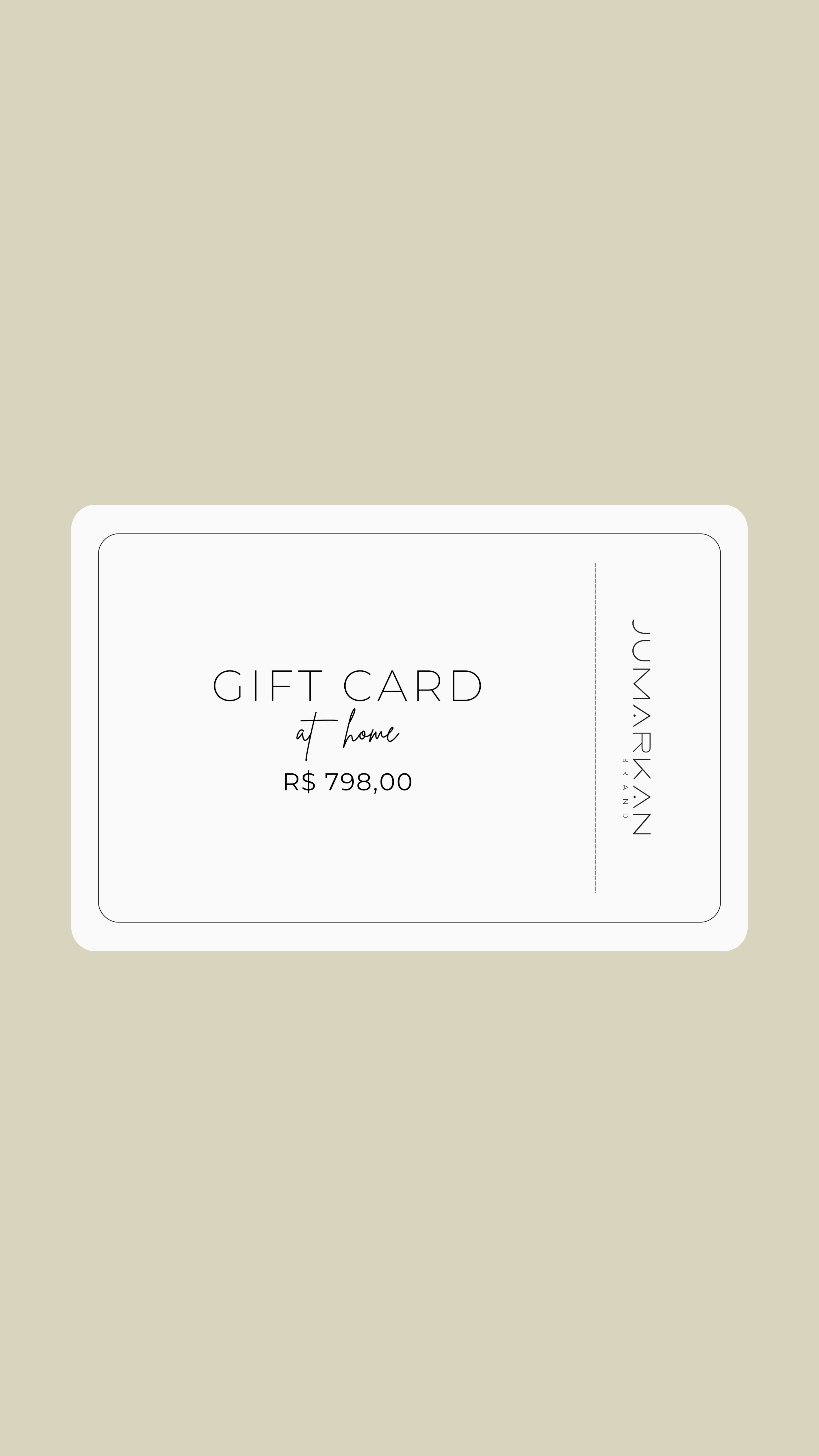 Gift Card at Home