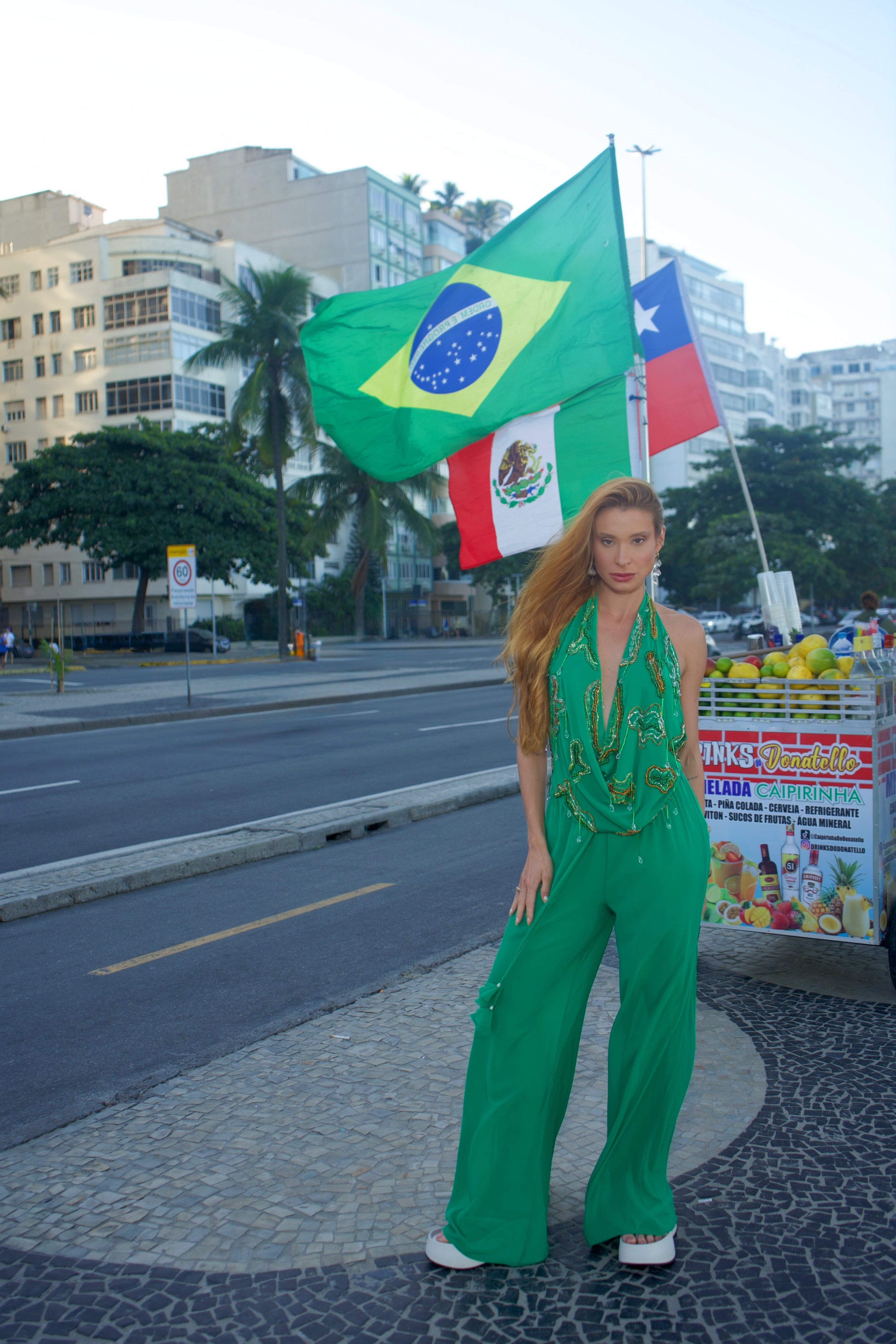 Calça Flow Verde Bandeira