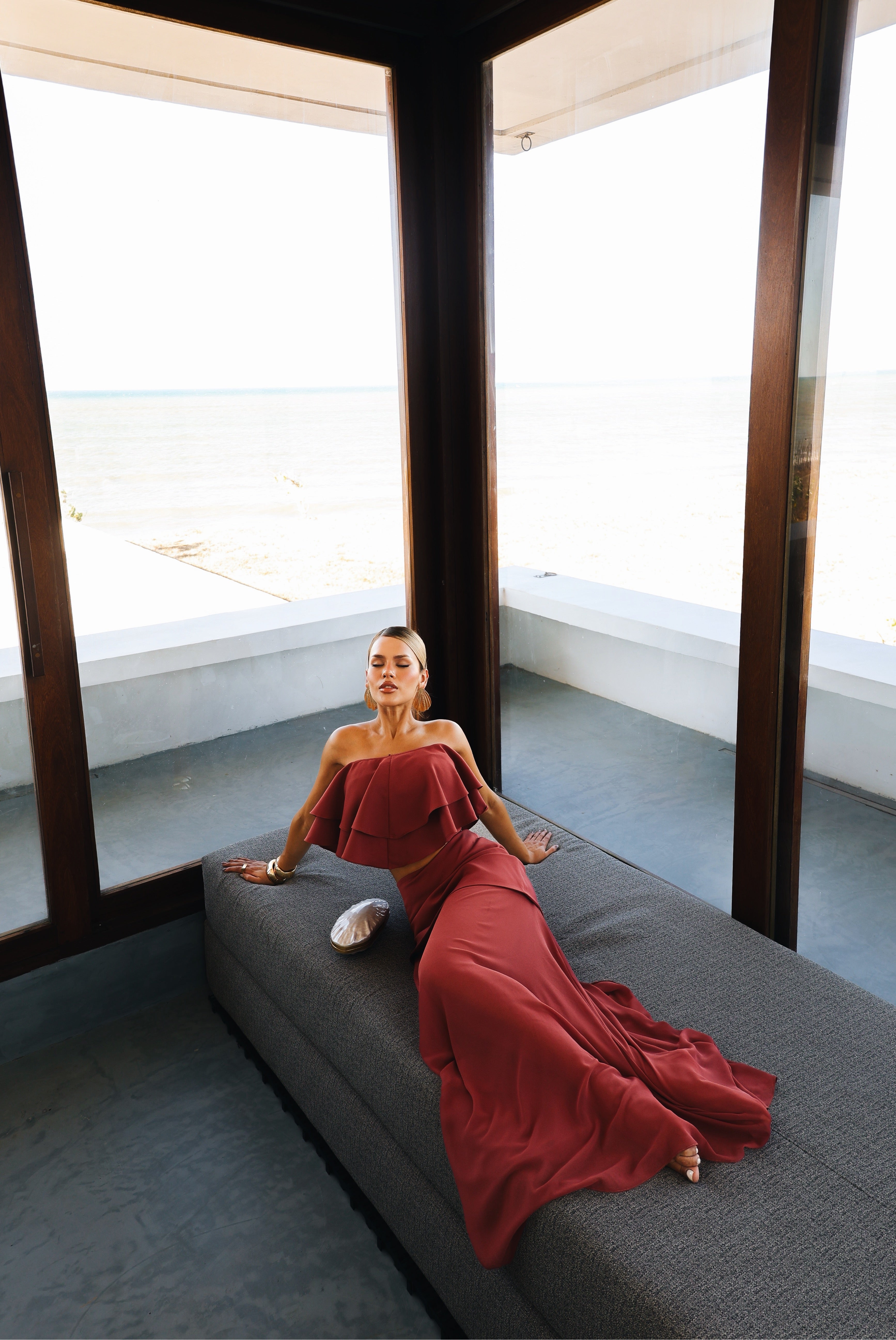 Vestido Lina Rosa Queimado