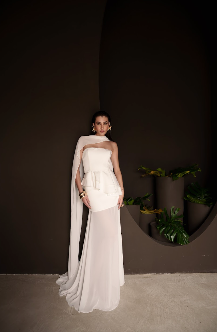 Vestido Lina Off White [PRÉ VENDA]