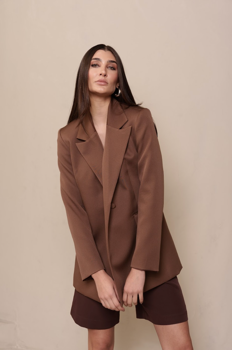 Blazer Kate Marrom Terroso [PRÉ VENDA]