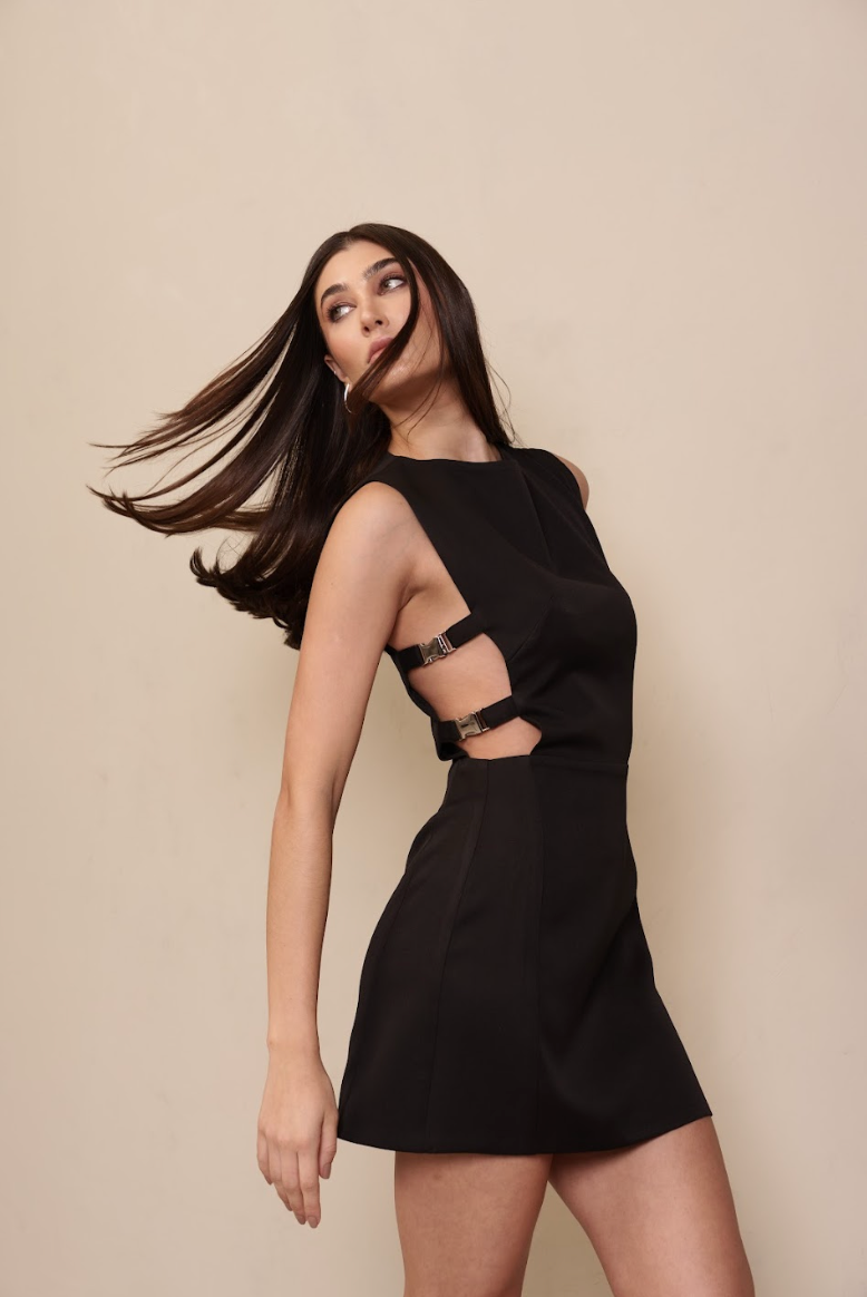 Vestido Curto Cleo Preto [PRÉ VENDA]