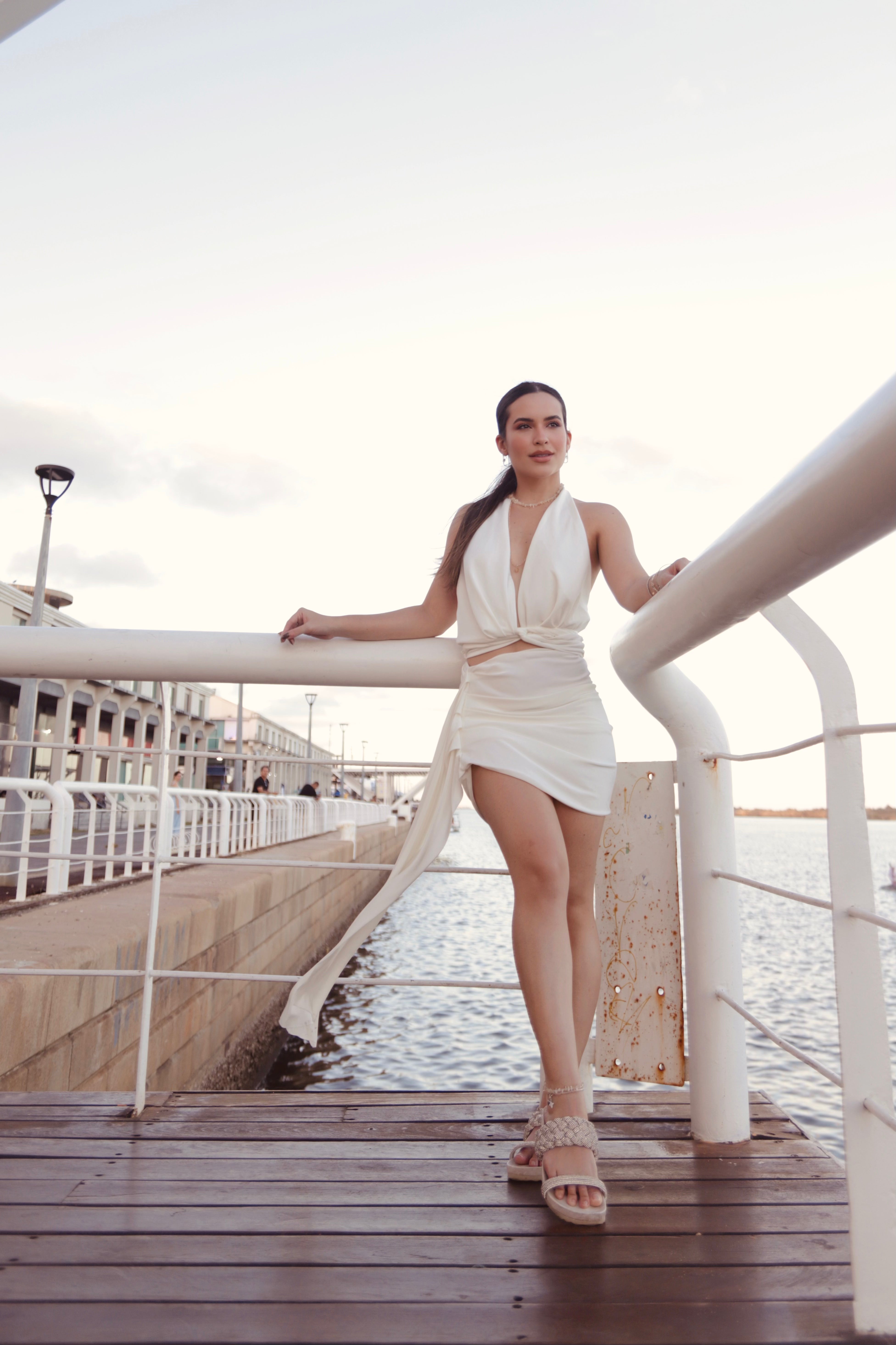 Blusa de Malha Off White Malibu